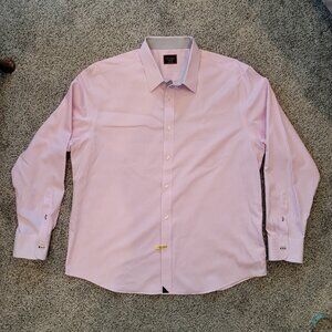 **Men's Untuckit Pink white Pinstripe Button down Shirt XX- Large, Nice ***